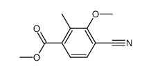 methyl 4-cyano-2-methyl-3-(methyloxy)benzoate结构式