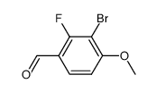 Benzaldehyde, 3-bromo-2-fluoro-4-Methoxy- Structure