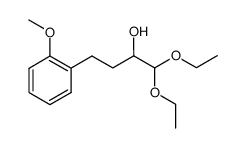 1,1-diethoxy-4-(2-methoxyphenyl)butan-2-ol结构式