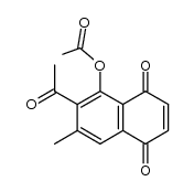 5-acetoxy-6-acetyl-7-methylnaphthalene-1,4-dione Structure