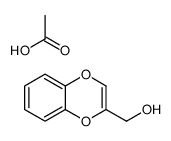 acetic acid,1,4-benzodioxin-3-ylmethanol Structure