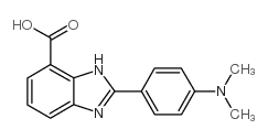 2-(4-DIMETHYLAMINO-PHENYL)-3H-BENZOIMIDAZOLE-4-CARBOXYLIC ACID Structure