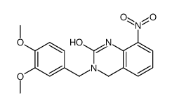 3-[(3,4-dimethoxyphenyl)methyl]-8-nitro-1,4-dihydroquinazolin-2-one结构式