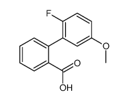 2-(2-fluoro-5-methoxyphenyl)benzoic acid Structure