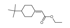 (4-tert-butylcyclohexyliden)acetic acid ethyl ester Structure