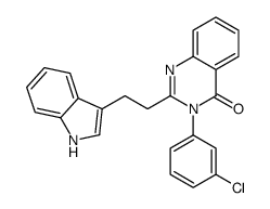 3-(3-chlorophenyl)-2-[2-(1H-indol-3-yl)ethyl]quinazolin-4-one Structure