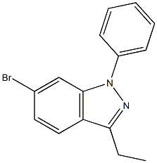 6-bromo-3-ethyl-1-phenyl-1H-indazole结构式