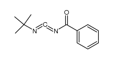 N-Benzoyl-N'-tert.-butyl-carbodiimid结构式