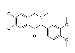 3-(3,4-Dimethoxy-phenyl)-6,7-dimethoxy-2-methyl-2,3-dihydro-1H-isoquinolin-4-one Structure