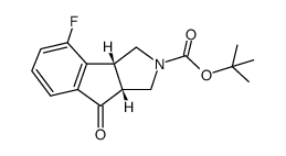 Rel-(3aR,8aR)-Tert-Butyl 4-Fluoro-8-Oxo-3,3A,8,8A-Tetrahydroindeno[1,2-C]Pyrrole-2(1H)-Carboxylate结构式