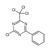 2-chloro-4-phenyl-6-(trichloromethyl)-1,3,5-triazine Structure