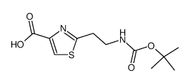 2-<(N-(tert-butoxycarbonyl)amino)ethyl>thiazole-4-carboxylic acid图片