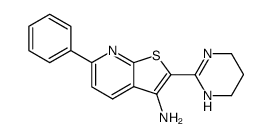 3-Amino-2-(3,4,5,6-tetrahydropyrimidin-2-yl)-6-phenylthieno<2,3-b>pyridin Structure