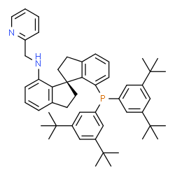 N-[(1'S)-7'-[双[3,5-二叔丁基苯基]膦]-2,2',3,3'-四氢-1,1'-螺二[1H-茚]-7-基]-2-吡啶甲胺结构式