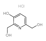 2,6-Pyridinedimethanol,3-hydroxy-, hydrochloride (1:1) Structure