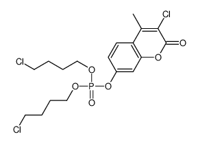 7-[bis(4-chlorobutoxy)phosphoryloxy]-3-chloro-4-methyl-chromen-2-one Structure