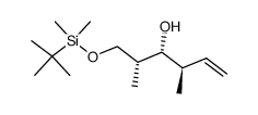 (2R,3R,4R)-1-(tert-butyldimethylsilyloxy)-2,4-dimethylhex-5-en-3-ol结构式