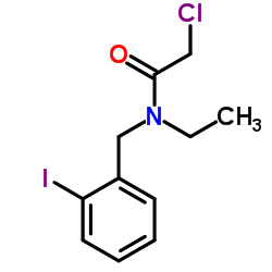 2-Chloro-N-ethyl-N-(2-iodobenzyl)acetamide结构式