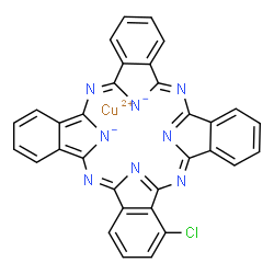 [1-chlorophthalocyaninato]copper结构式