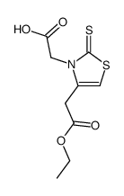 (2-thioxo-thiazole-3,4-diyl)-bis-acetic acid 4-ethyl ester Structure