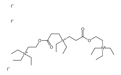 diethyl-bis[3-oxo-3-[2-(triethylazaniumyl)ethoxy]propyl]azanium,triiodide结构式