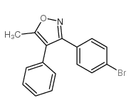 3-(4-溴苯基)-5-甲基-4-苯基异噁唑结构式