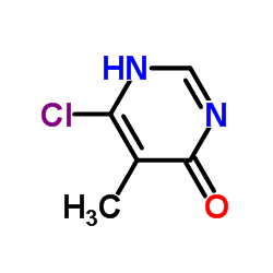 6-chloro-4-hydroxy-5-methylpyrimidine structure