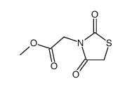 (2,4-dioxothiazolidin-3-yl)acetic acid methyl ester结构式