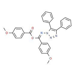 4-Methoxybenzoic acid N-(4,5-diphenyl-1H-1,2,3-triazol-1-yl)-4-methoxybenzenecarbimidic anhydride picture