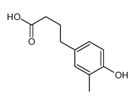 4-(4-hydroxy-3-methylphenyl)butanoic acid Structure