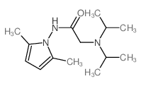 Acetamide, 2-(diisopropylamino)-N-(2,5-dimethylpyrrol-1-yl)- structure