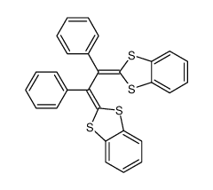 2-[2-(1,3-benzodithiol-2-ylidene)-1,2-diphenylethylidene]-1,3-benzodithiole结构式