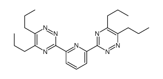 1,2,4-Triazine, 3,3'-(2,6-pyridinediyl)bis[5,6-dipropyl-结构式