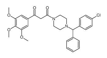 1-(4-Chloro-α-phenylbenzyl)-4-[1,3-dioxo-3-(3,4,5-trimethoxyphenyl)propyl]piperazine picture