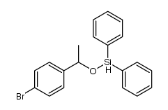 (1-(4-bromophenyl)ethoxy)diphenylsilane结构式