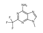 9-METHYL-2-(TRIFLUOROMETHYL)-9H-PURIN-6-AMINE结构式