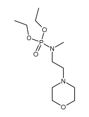 methyl-(2-morpholin-4-yl-ethyl)-phosphoramidic acid diethyl ester Structure