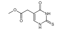 5-Methyoxycarbonylmethyl 2-thiouracil结构式