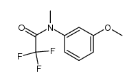 N-methyl-N-(trifluoroacetyl)-m-anisidine结构式