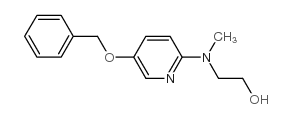 2-[(5-Benzyloxypyridin-2-yl)methylamino]ethanol Structure