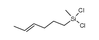 4-Hexenylmethyl dichlorosilane structure