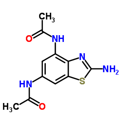 N-(6-ACETYLAMINO-2-AMINO-BENZOTHIAZOL-4-YL)-ACETAMIDE picture