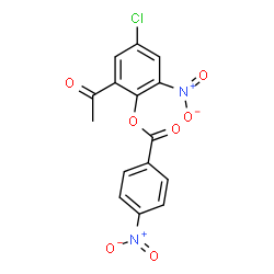 ETHANONE, 1-[5-CHLORO-3-NITRO-2-[(4-NITROBENZOYL)OXY]PHENYL]- structure