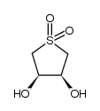 1,1-dioxido-(3R,4S)-tetrahydrothiophene-3,4-diol Structure