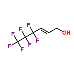 (2E)-4,4,5,5,6,6,6-Heptafluoro-2-hexen-1-ol Structure