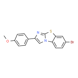 7-BROMO-2-(4-METHOXYPHENYL)IMIDAZO[2,1-B]BENZOTHIAZOLE structure