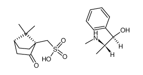 [(1S,4S)-7,7-dimethyl-2-oxobicyclo[2.2.1]hept-1-yl]methanesulfonic acid-(1R,2S)-2-(methylamino)-1-phenylpropan-1-ol (1:1)结构式