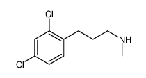 3-(2,4-dichlorophenyl)-N-methylpropan-1-amine结构式