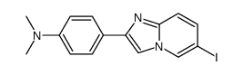 4-(6-碘咪唑并[1,2-a]吡啶-2-基)-N,N-二甲基苯胺结构式