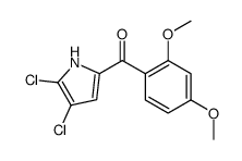 (4,5-dichloro-1H-pyrrol-2-yl)-(2,4-dimethoxyphenyl)methanone结构式